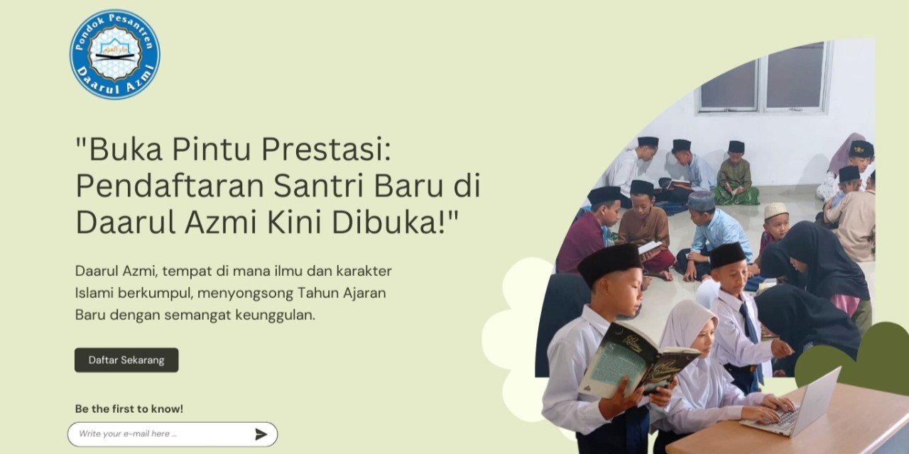 Aktivitas santri Pondok Pesantren Daarul Azmi