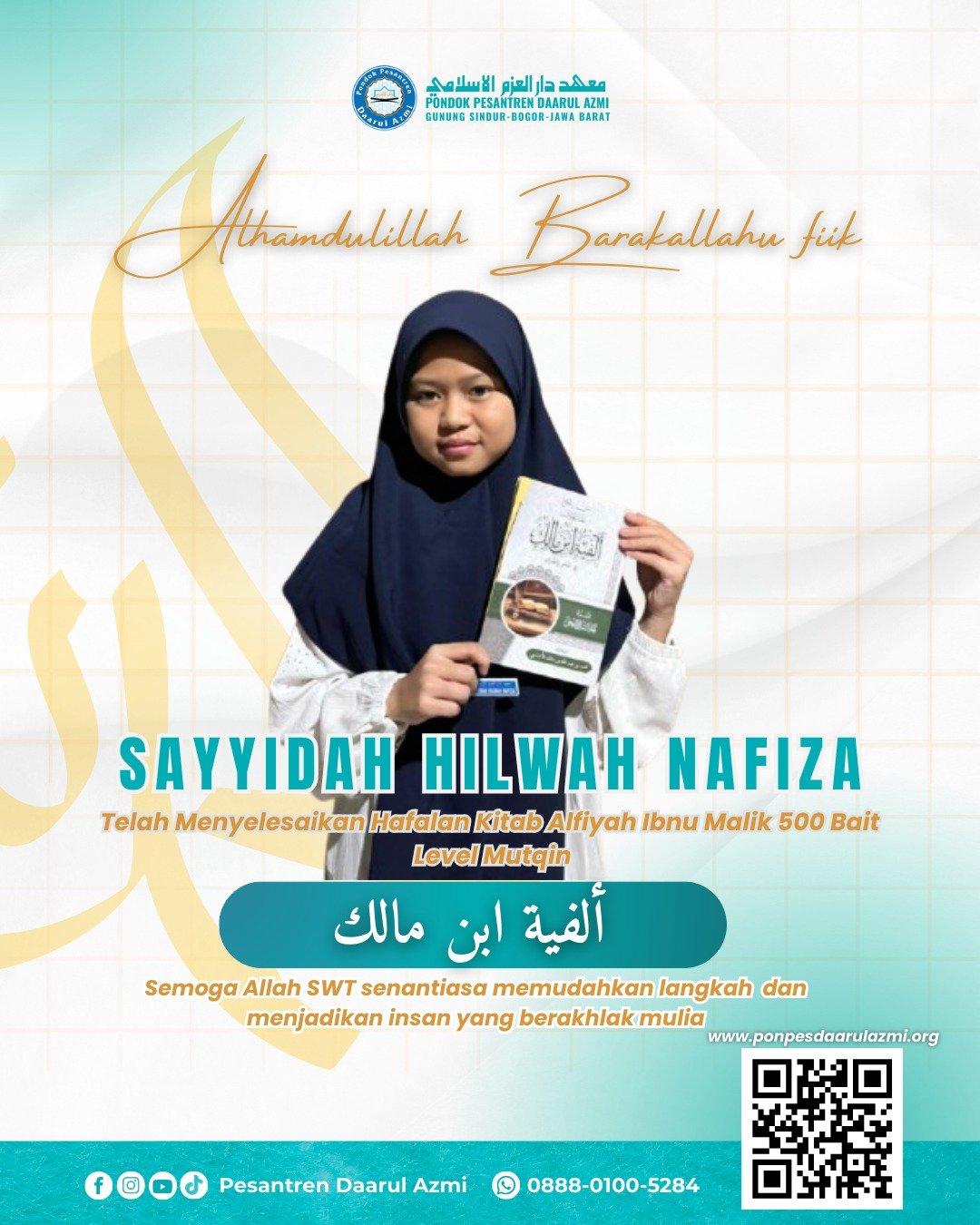 Santriwati Daarul Azmi mengkhatamkan Alfiyah